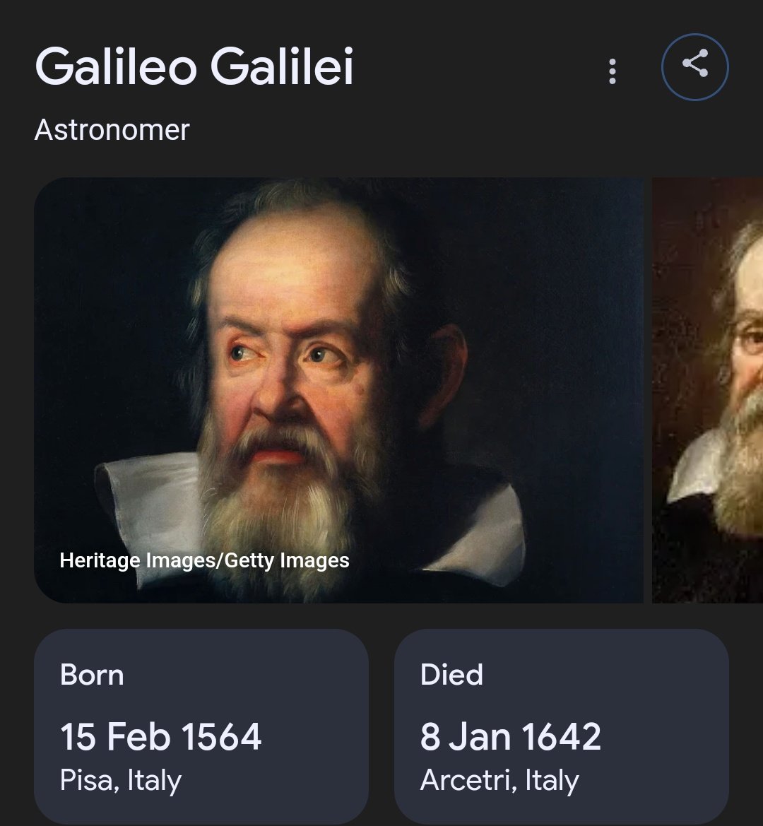 Velocity Redfield : Januari 08. Refnya itu tanggal dan bulan kematian Galileo Galilei.