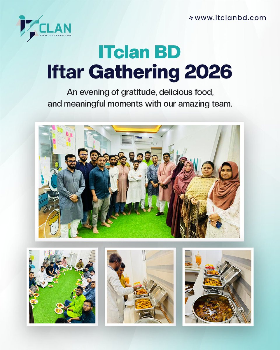 itclanbd's tweet photo. Yesterday, the ITclan BD team came together for a wonderful Iftar gathering. 🌙✨

It was a beautiful evening where we shared delicious food, meaningful conversations, and moments of gratitude. https://t.co/FETIcebLBy