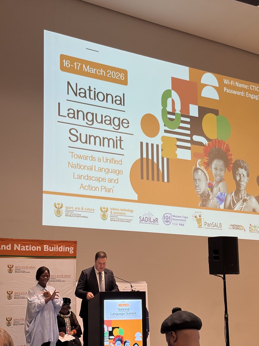 REAH_SL's tweet photo. REAH live at the National Language Summit

We are live at Cape Town International Convention Centre for the National Language Summit. 

This is to act upon the commitment to address the equal use of our indigenous languages including sign language. Of course REAH is in the room! https://t.co/lfgE6DDToj