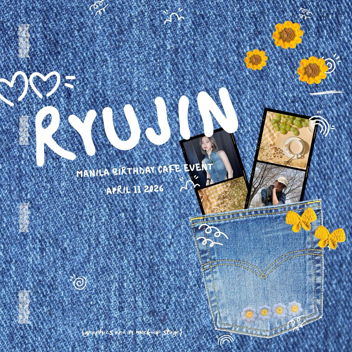 [FILO MIDZYS INTEREST CHECK]
answer only if you can come! see the form for details

Ryujin Birthday Cafe Event (QC/Makati) - April 11

goal: 30 / 50 respondents before March 19

pre-register here: forms.gle/9f7abuhwRM5GjN…

*graphics still on mock-up stage*