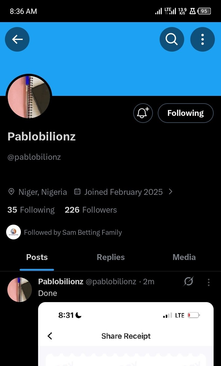 TobilexF's tweet photo. @Sambetting_tips @pablobilionz 8104809927 
Palmpay https://t.co/w46mHOknIg