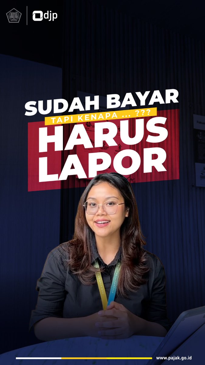 akbar_raws's tweet photo. Kenapa sih sudah bayar pajak tapi masih harus lapor?”

Nah, begini penjelasannya: Membayar adalah proses menyetorkan uang ke kas negara, sedangkan melapor (melalui SPT) adalah cara kita mempertanggungjawabkan penghitungan dan pembayaran tersebut kepada negara. https://t.co/6OyPOXPFhu
