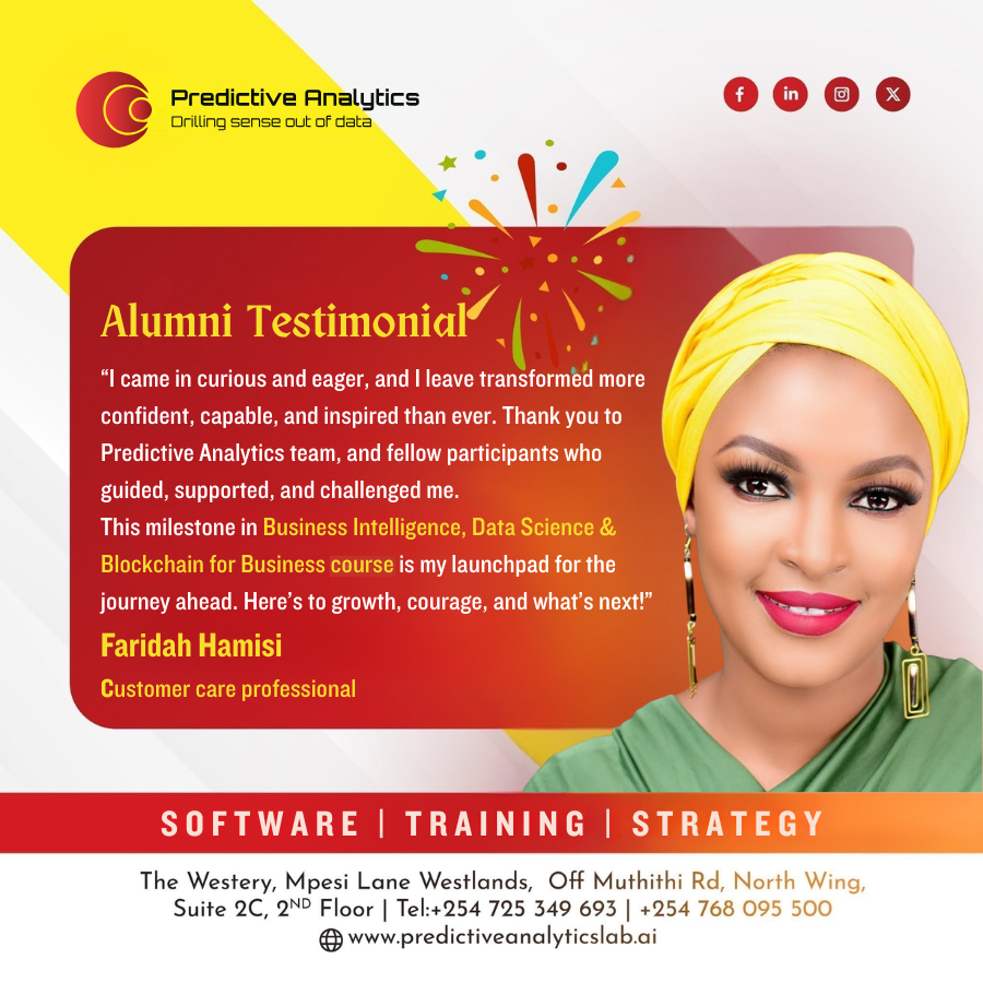 Data is no longer just for data scientists. Today, professionals in all fields are expected to understand and use data to make better decisions. You too can start your journey into the world of data. Enroll here: predictiveanalyticslab.ai/business-intel…
#DataScience