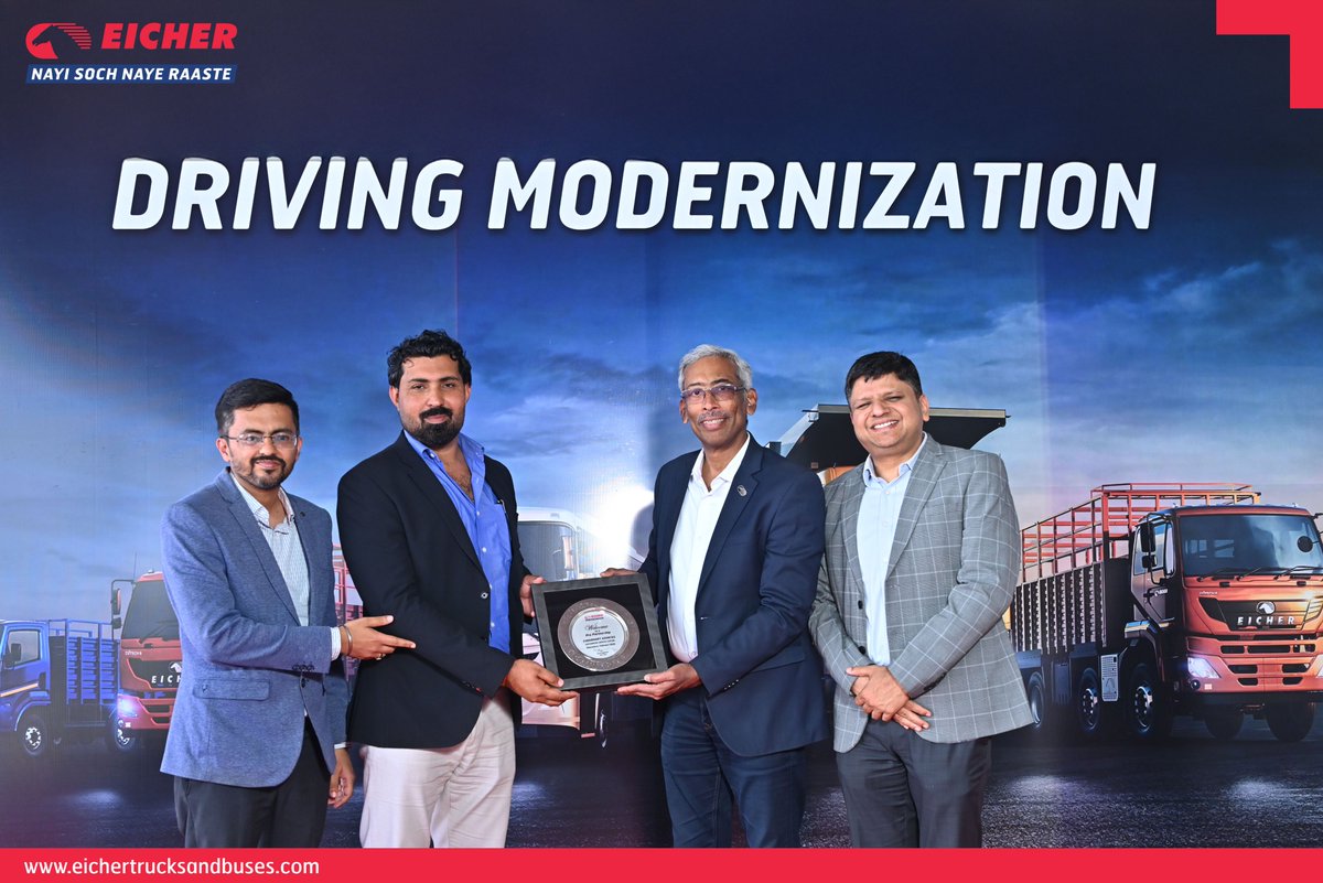 ETBIndia's tweet photo. We are proud to announce the inauguration of Choudhary Agencies, our latest 2S facility in Dharuhera. This new center is dedicated to providing expert Service and genuine Spares support to the region's busy transport corridors.
#ServiceExcellence #DrivingGrowth #EicherNetwork https://t.co/noGevYBOEW