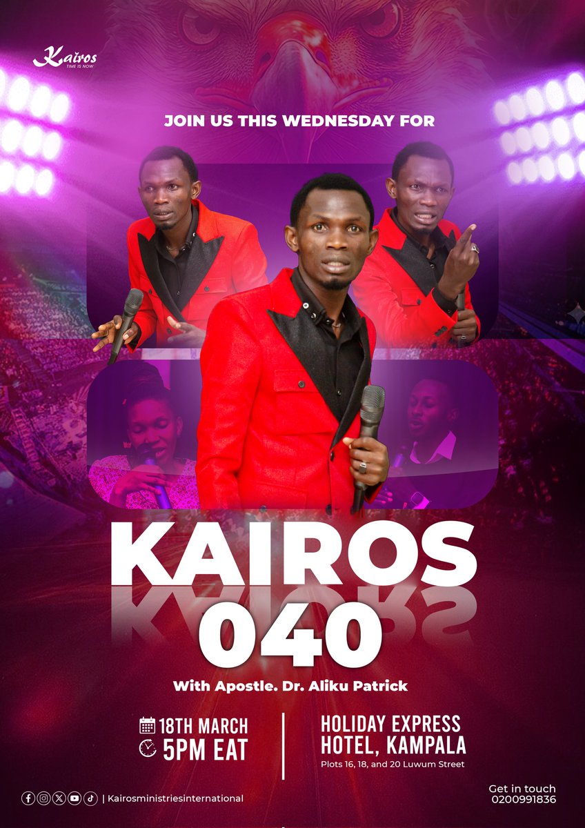 PatrickAliku's tweet photo. Don't Miss To Join Us This Very Wednesday https://t.co/JTP2I48BT6