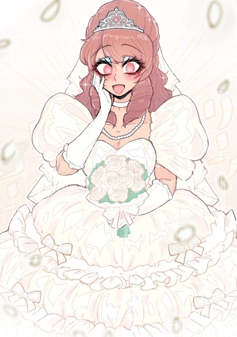 本当にずっと描いてるんです。ウェディングドレス女装を…
好きだから… 