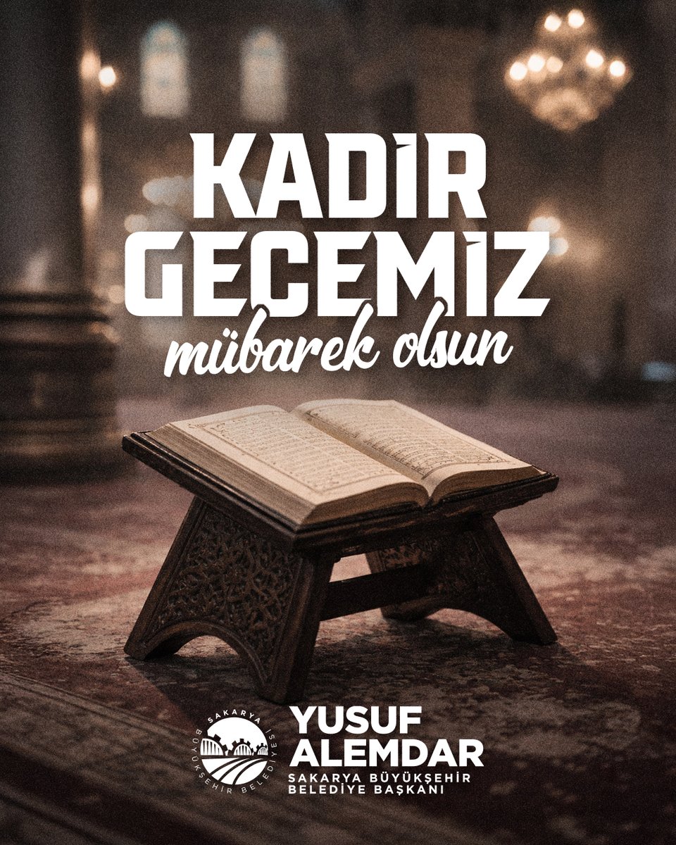 sbYusufAlemdar's tweet photo. Bin aydan daha hayırlı olduğu müjdelenen Kadir Gecemizin İslam alemi ve tüm insanlık için barış ve huzura vesile olmasını diliyorum.

Kadir Gecemiz mübarek olsun 🌙 https://t.co/GEh970P7J7