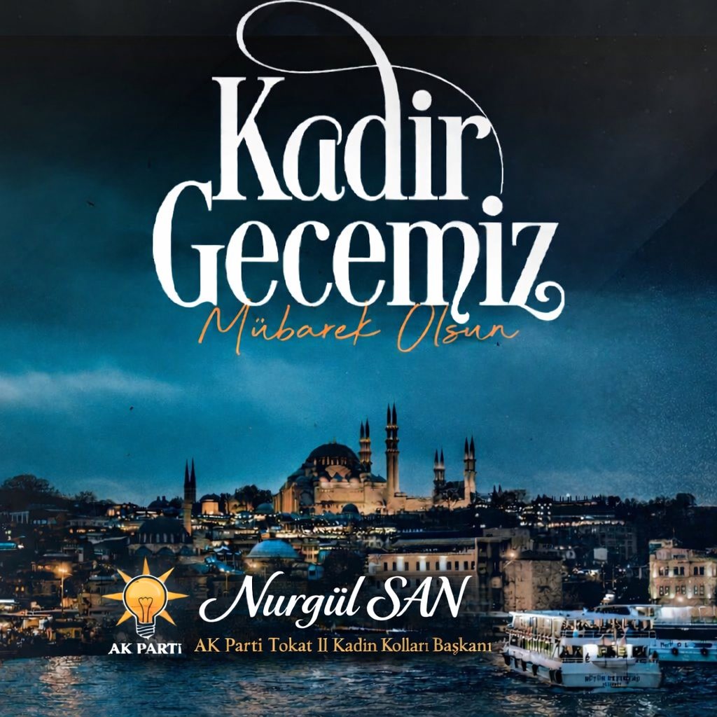Kadir Gecesi; rahmetin, mağfiretin ve duaların kabul olduğu mübarek bir gecedir.
Bin aydan daha hayırlı olan bu mübarek gecenin; gönüllerimize huzur, sofralarımıza bereket, ülkemize birlik ve beraberlik getirmesini diliyorum.