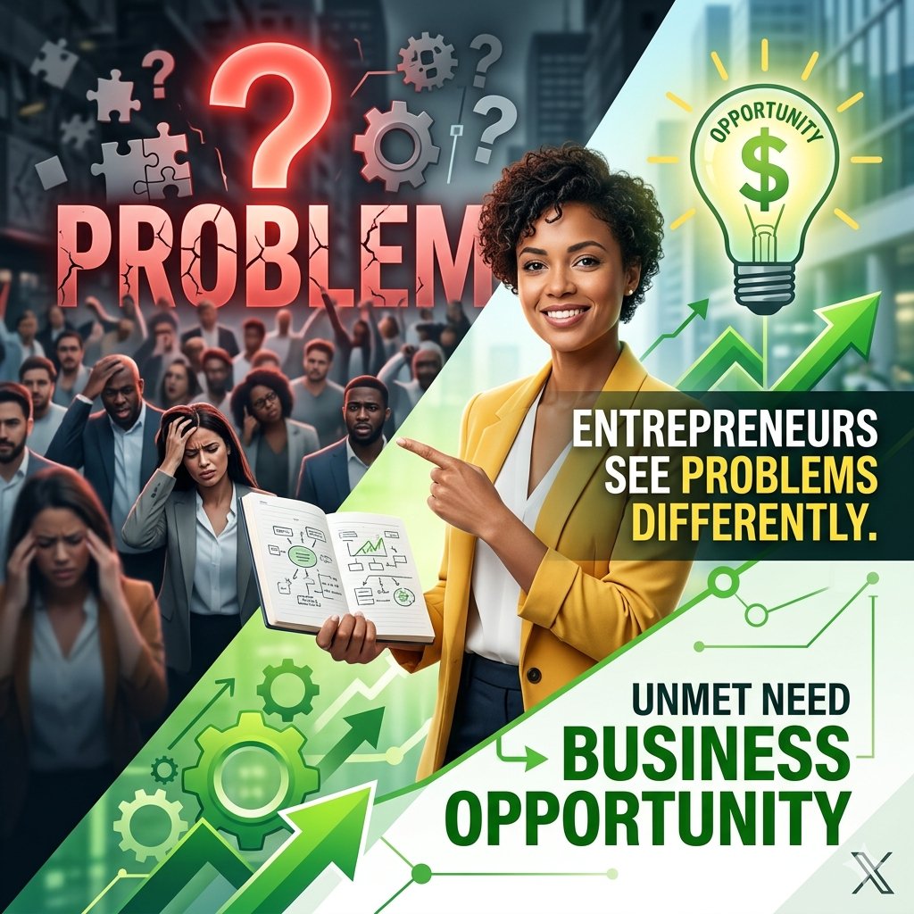 etinickm's tweet image. Entrepreneurs see problems differently.

Most people avoid problems.
Entrepreneurs look for them.

Every problem reveals an unmet need.
And every unmet need is a business opportunity.

#Entrepreneurship #MindsetMatters 
#ProblemSolvers #BusinessGrowth 
#Innovation