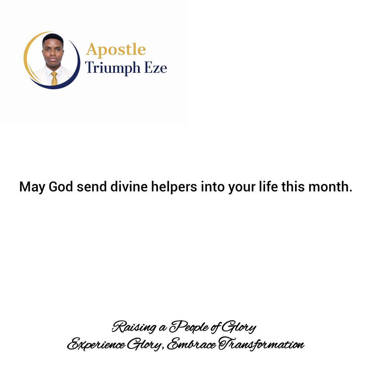 triumpheze_'s tweet image. May God send divine helpers into your life this month. 

#ApostleTriumphEze #DivineHelpers
