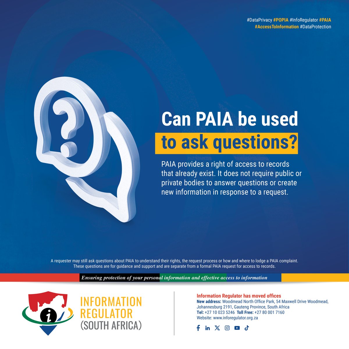 Information Regulator SA tweet media