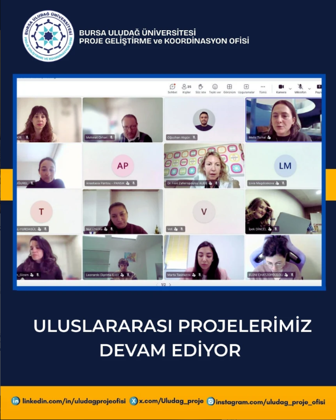 Uludag_proje's tweet image. Uluslararası Projelerimiz Devam Ediyor!
Bursa Uludağ Üniversitesi koordinatörlüğündeki REMODE COVE projemizin WP3 toplantısında paydaş haritalama metodolojisi ve kullanılacak dijital platform yaklaşımı netleştirilmiştir.

#REMODE #ErasmusPlus #WP3 #COVE #Collaboration