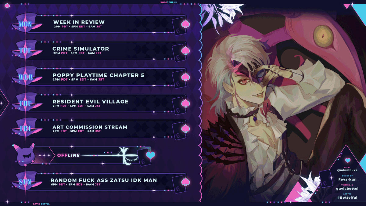 Gavis Bettel🎩HOLOSTARS EN tweet media