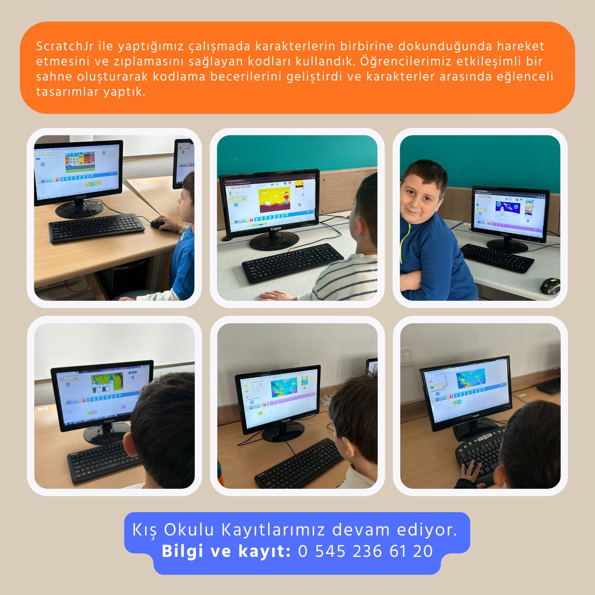 tuzyevvakfi's tweet photo. Tüzyev Hafta Sonu Kış Okulumuzda Bilişim ve Robotik Kodlama derslerimizde...
Kayıtlarımız devam ediyor: 0 545 236 61 20 - 0 545 236 61 23
#tüzyev #farkliilgialaniolancocuklar #zenginleştirilmişeğitim #kışokulu #alternatifeğitim #bilisim #robotikkodlama #scratchjr #oyuntasarımı https://t.co/mDUUjUTSOB