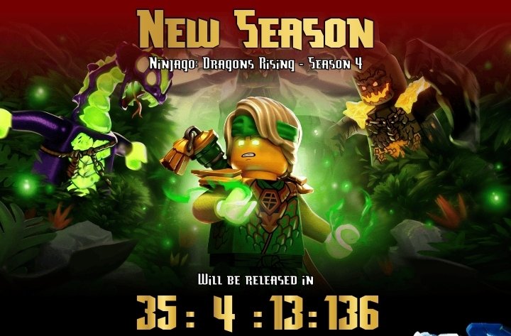 NINJAGO IS BACK ON THE MENU

NINJAGO Dragons Rising Season 4 drops on April 2nd on Netflix, Peacock, and Youtube.