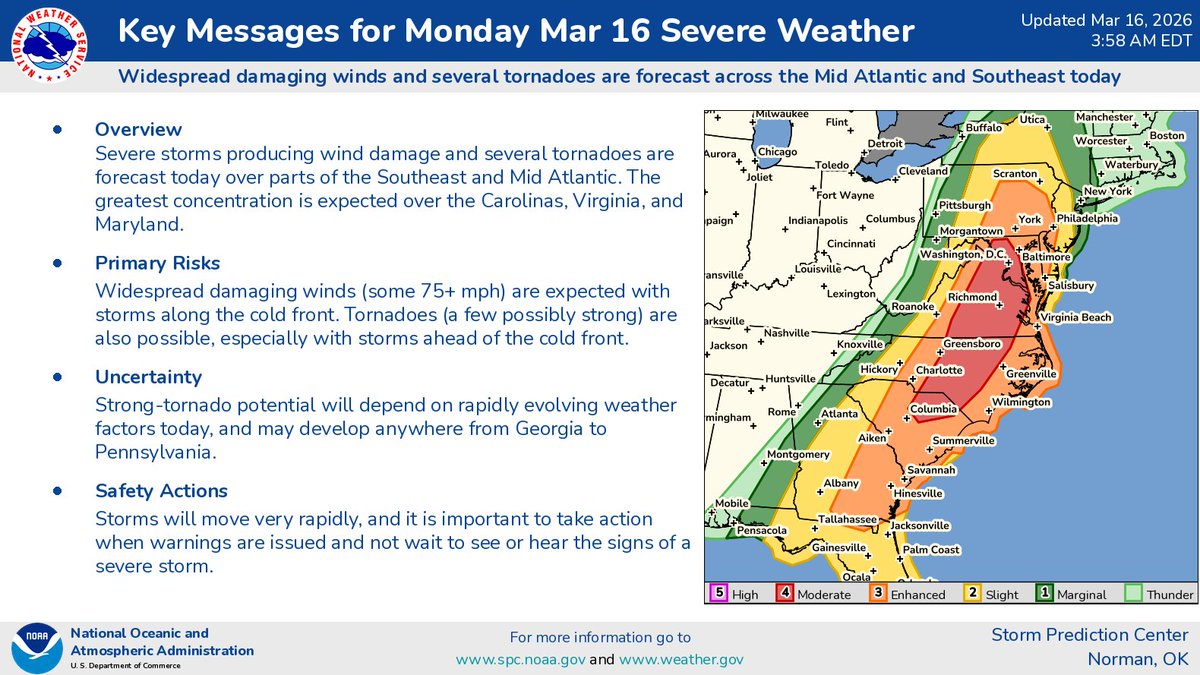 NWS Storm Prediction Center tweet media