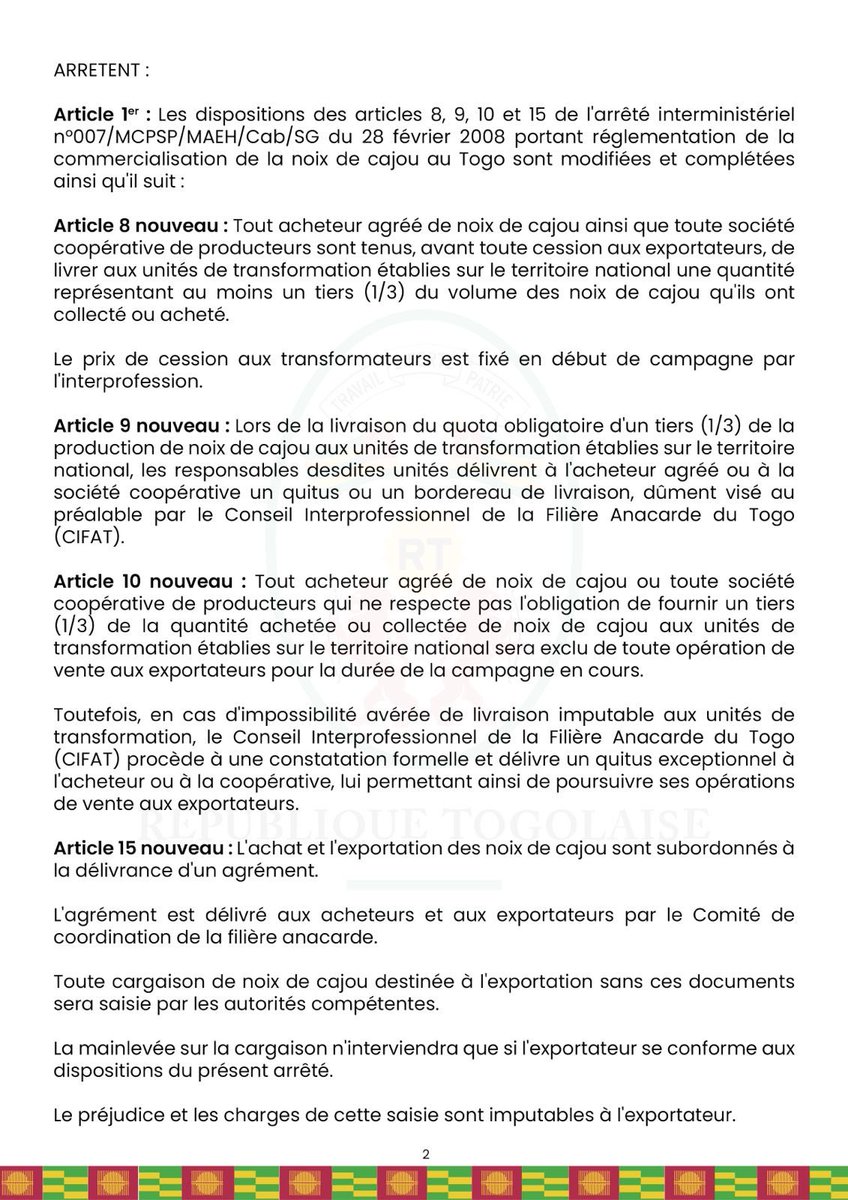 Gouvernement Togolais tweet media