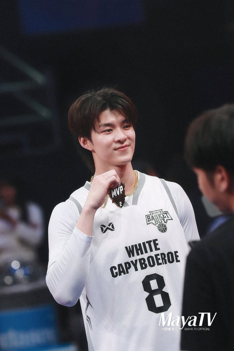 mayaonline2002's tweet photo. “มีน นิชคุณ” #meennicha8 คว้า MVP หลังลงสนาม #3Fight3BasketBoySS2 พา #TeamWhite คว้าชัยแมทช์ที่ 7 ในรายการ 3Fight3 Basket Boy Season 2 

MEEN MATCH7 3Fight3 SS2

#3Fight3BasketBoySS2xMEEN https://t.co/S98LC7p5TY