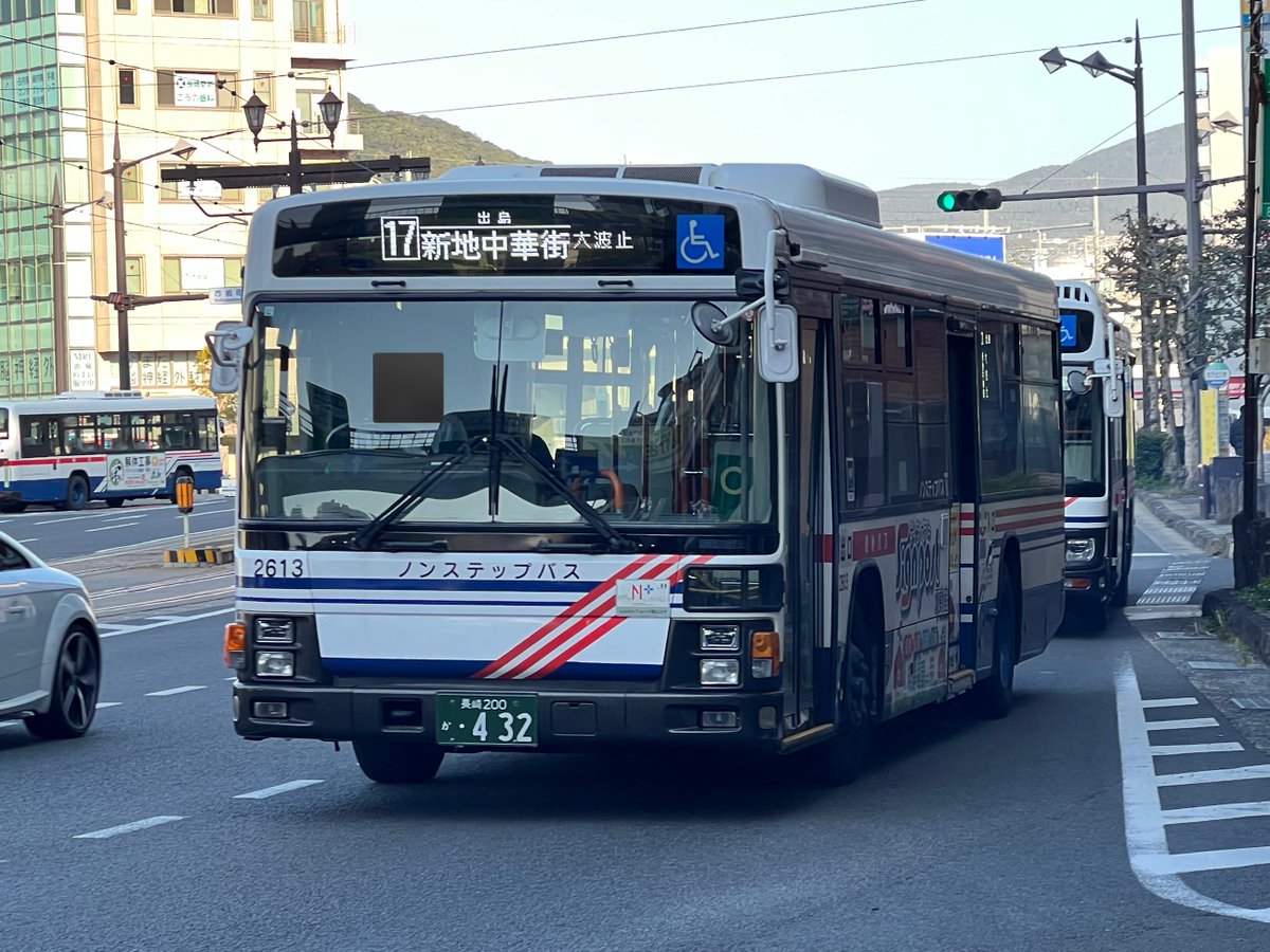 長崎バス 長崎自動車 松ヶ枝営業所 2613 長崎 200 か 432 17 出島