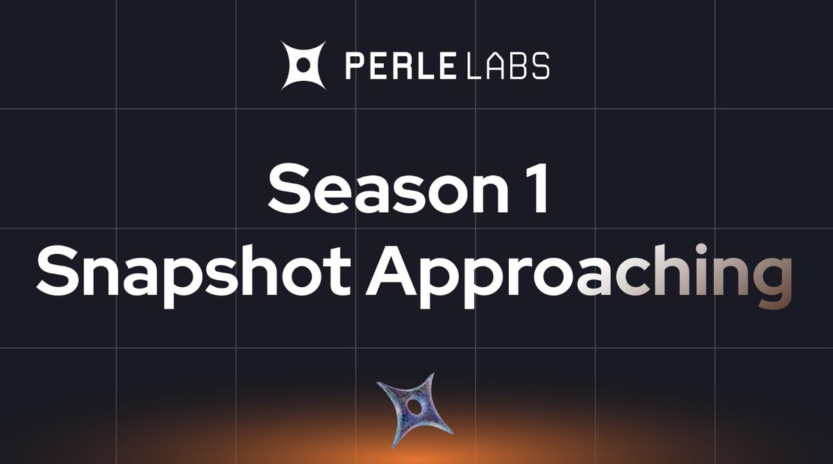 NalikGray's tweet photo. Looks like the @PerleLabs Season 1 snapshot is coming soon.
Time to finish those last quests and secure contributor points.
Been really enjoying building and creating around this project.

If you’re here — don’t miss the snapshot.
https://t.co/c8sqcdiFtM https://t.co/AnuP7SBQEm