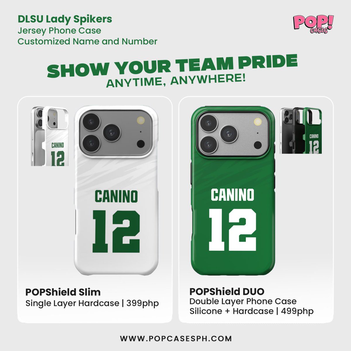 _PopCasesPH's tweet photo. DLSU Lady Spikers inspired customized jersey phone case now available!!

✅ Cash On Delivery
✅ iOS and Android Devices
✅ Nationwide Shipping
✅ Now accepting Pre-Orders 

Order now: https://t.co/AxCoF7xwnu 

#UAAPSeason88 https://t.co/FpQJNP7L8y