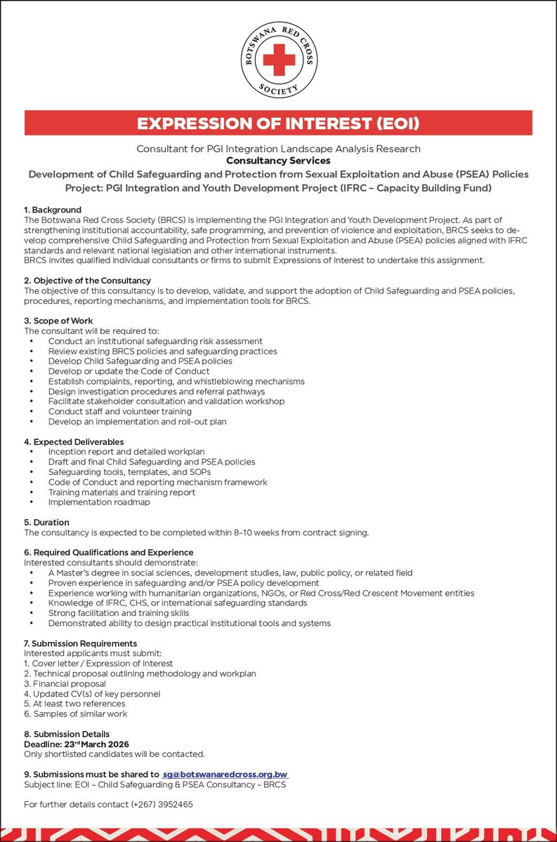 Botswana Red Cross Society tweet media