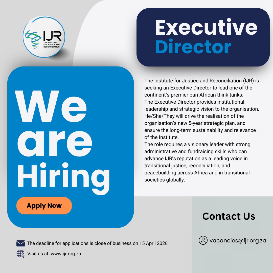 The Institute for Justice and Reconciliation #IJR tweet media