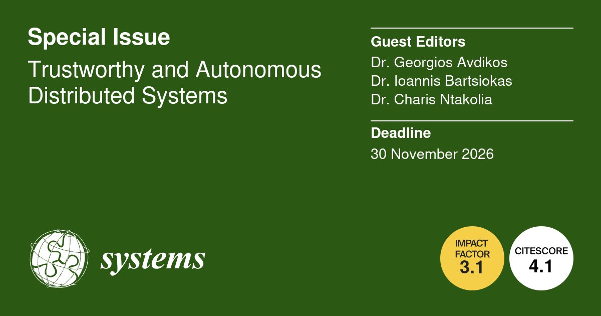 Systems MDPI tweet media