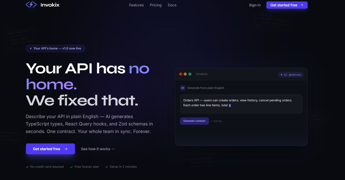 APIs are everywhere.
But most of them don’t actually have a home.

So we’re working on fixing that.