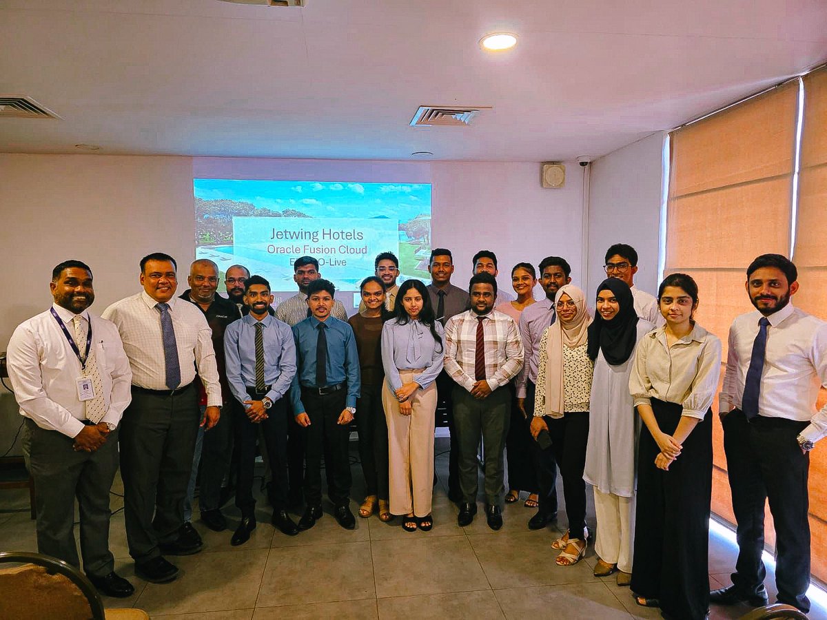 dms_swt's tweet photo. Exciting milestone as Jetwing Hotels goes live with Oracle Fusion Cloud ERP!

Congratulations to the Jetwing Hotels Hotels and DMS Software Technologies (Pvt) Ltd project teams for their dedication, collaboration, and successful execution. https://t.co/d1NzWuANkt