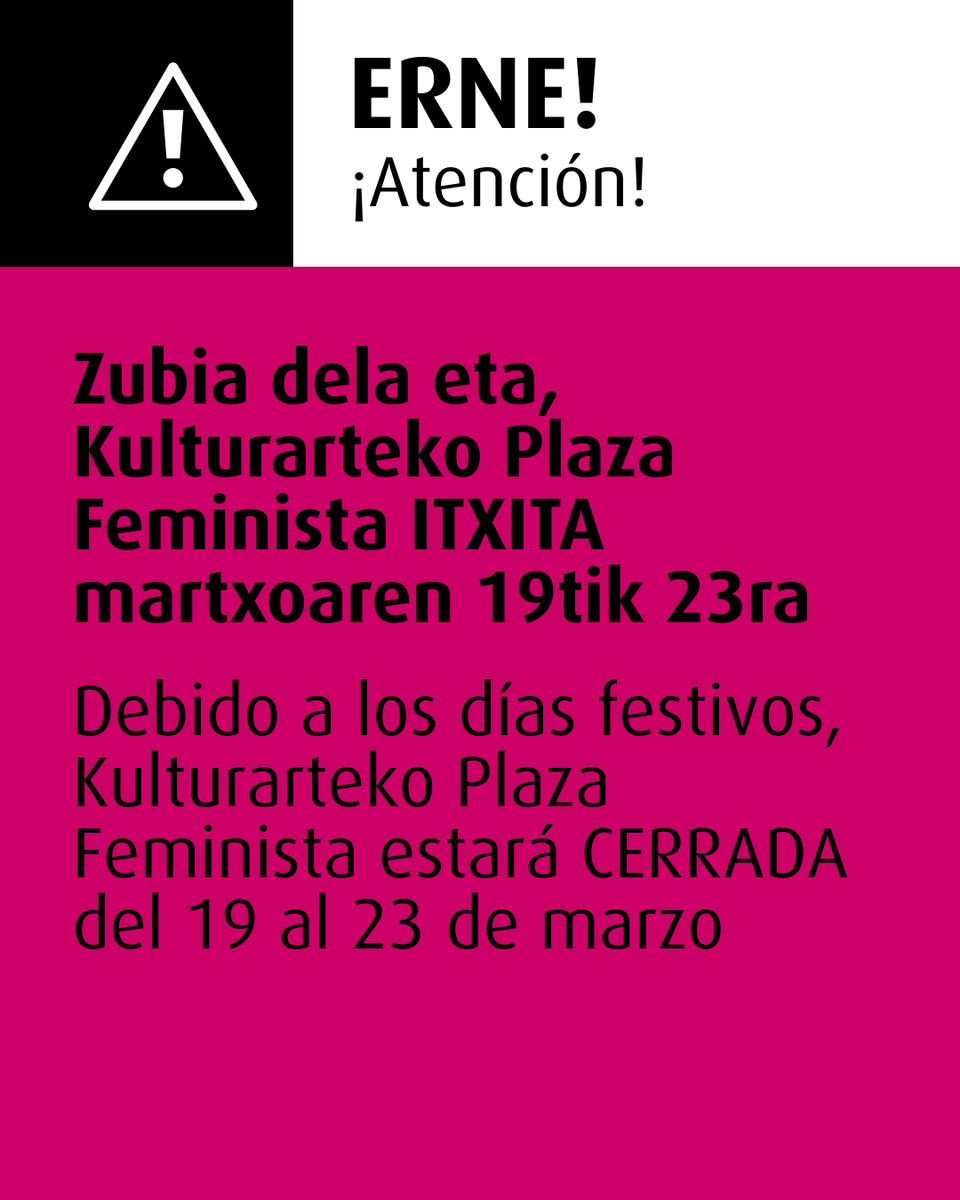 Hernani Kulturarteko Plaza Feminista tweet media