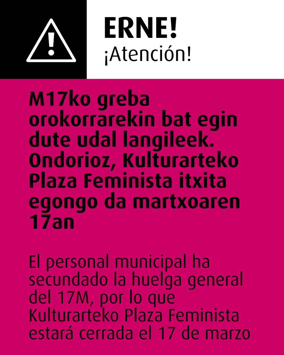 Hernani Kulturarteko Plaza Feminista tweet media