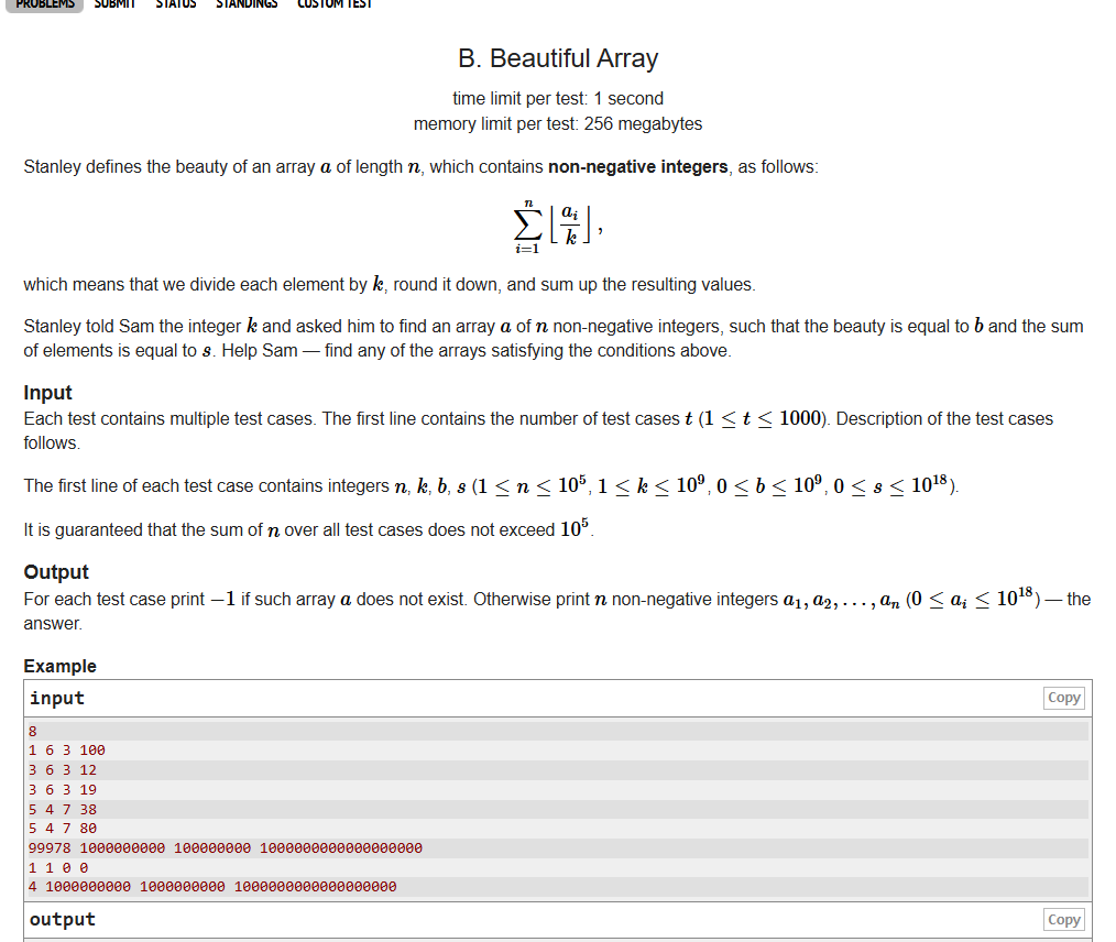 ajmainfayek_100's tweet photo. Today’s practice on Codeforces:
Solved
• B. Beautiful Array
• D. Gold Rush
Every problem solved improves my problem-solving skills a little more.
On to the next one 🚀
#Codeforces #CP
 #ProblemSolving
#ProblemSolving
#Algorithms
#DataStructures
#AlgorithmicThinking https://t.co/nNhN1wzT93