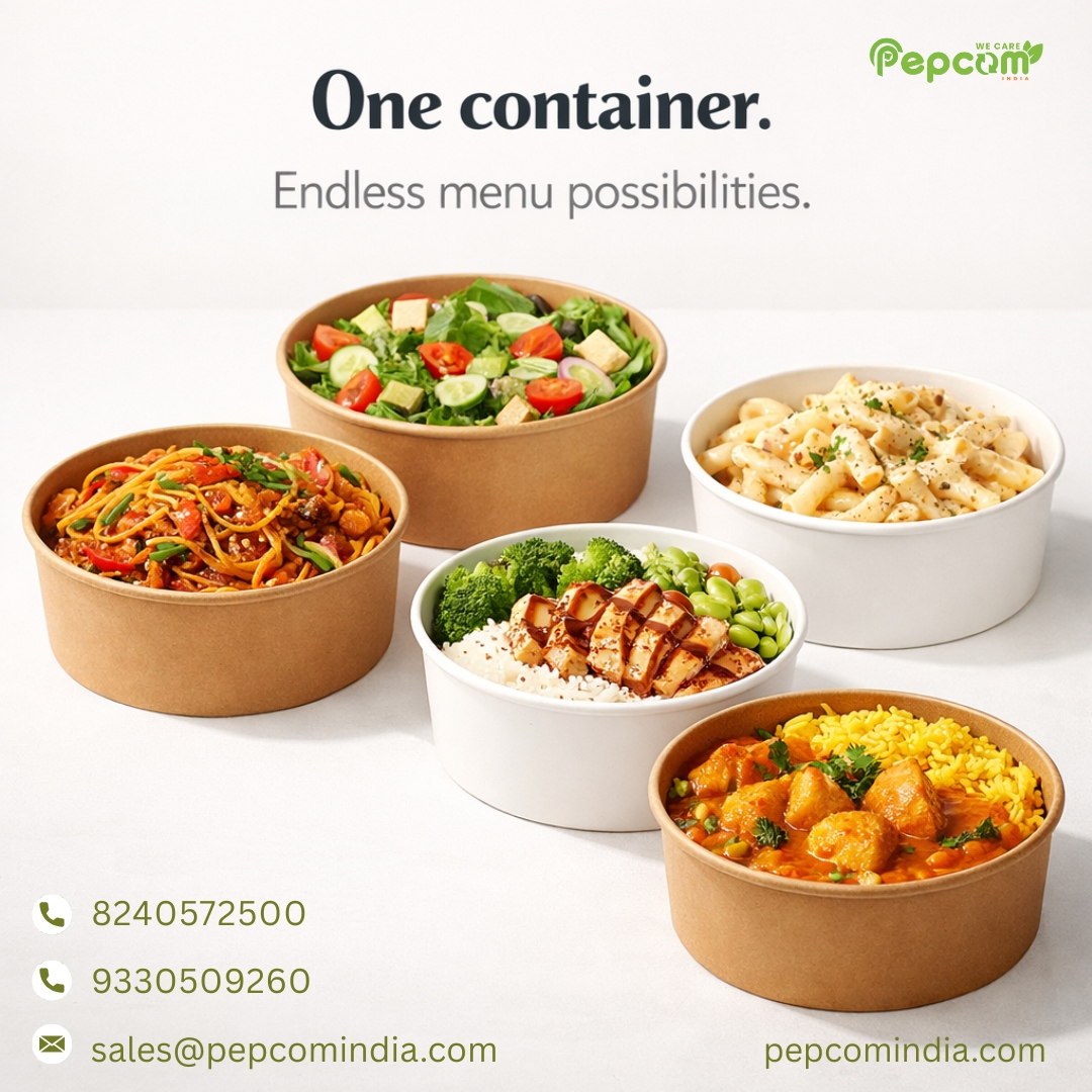 PepcomIND's tweet photo. Strong, reliable, and sustainable — ready for whatever’s on your menu today.
One container. Endless menu possibilities.
#Pepcom #FoodPackaging #EcoFriendlyPackaging #PaperContainer #TakeawayPackaging #FoodDelivery #RestaurantPackaging #SustainablePackaging #GreenPackaging https://t.co/k8XfN8stNh