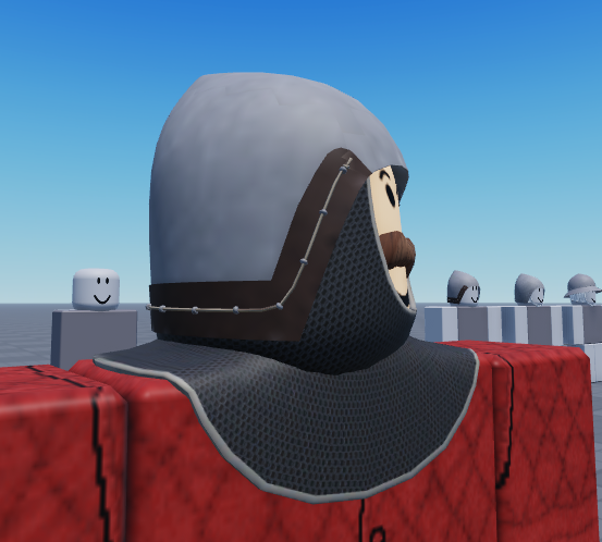 _giblett's tweet photo. I made an aventail and my own mail texture after the European 4 in 1 pattern for mail :3
#Roblox https://t.co/ZpC5uCQKvD