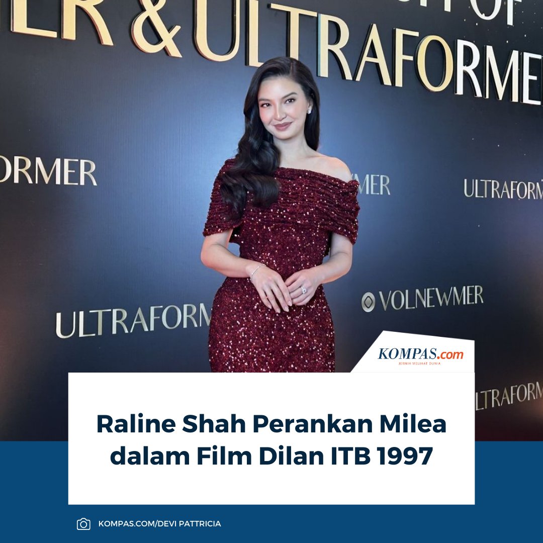 kompascom's tweet image. Artis peran Raline Shah memerankan tokoh Milea dalam film Dilan ITB 1997 karya rumah produksi Falcon Pictures.

👉🏻Baca selengkapnya kompas.com/hype/read/2026…

~AM #RalineShah #Milea #Dilan