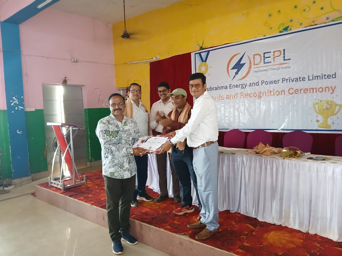 deplodisha's tweet photo. Celebrating operation excellence through Rewards &amp; Recognition Ceremony 2025–26 | BAED, Balugaon #rewards #recognition #Balugaon #TPCODL https://t.co/TmF7pnB8hF