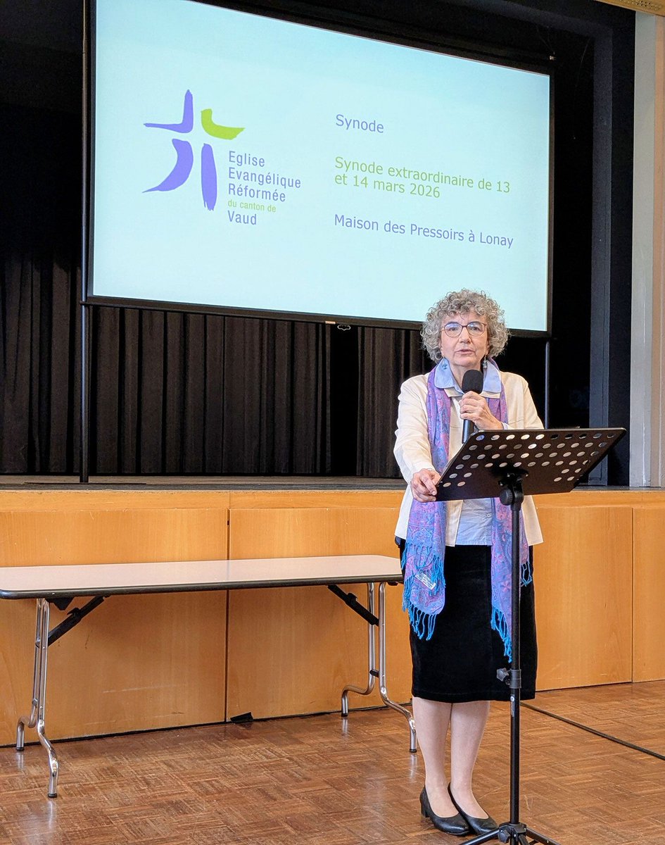 Synode extraordinaire de l’Église réformée vaudoise des 13-14 mars 2026.
Ratification statuts CER, co-construction Eglise 29 et démission au Conseil synodal. Consultez l'entièreté du communiqué eerv.ch/actualites/det…