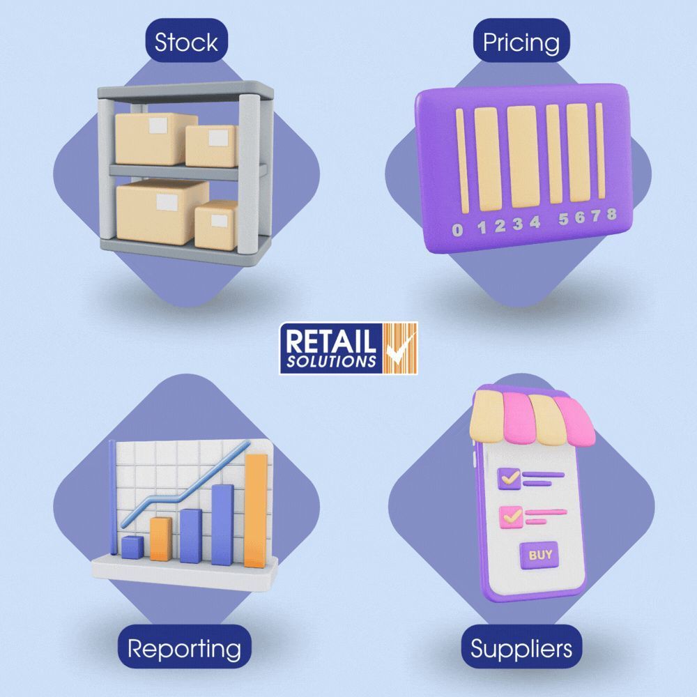 Unify your business

When stock, pricing, reporting &amp; suppliers sit in different systems, teams spend more time chasing info than making decisions.

Bringing everything together means clearer insights, less admin, &amp; smoother operations.

Find out more: contact@retailsolutions.ie