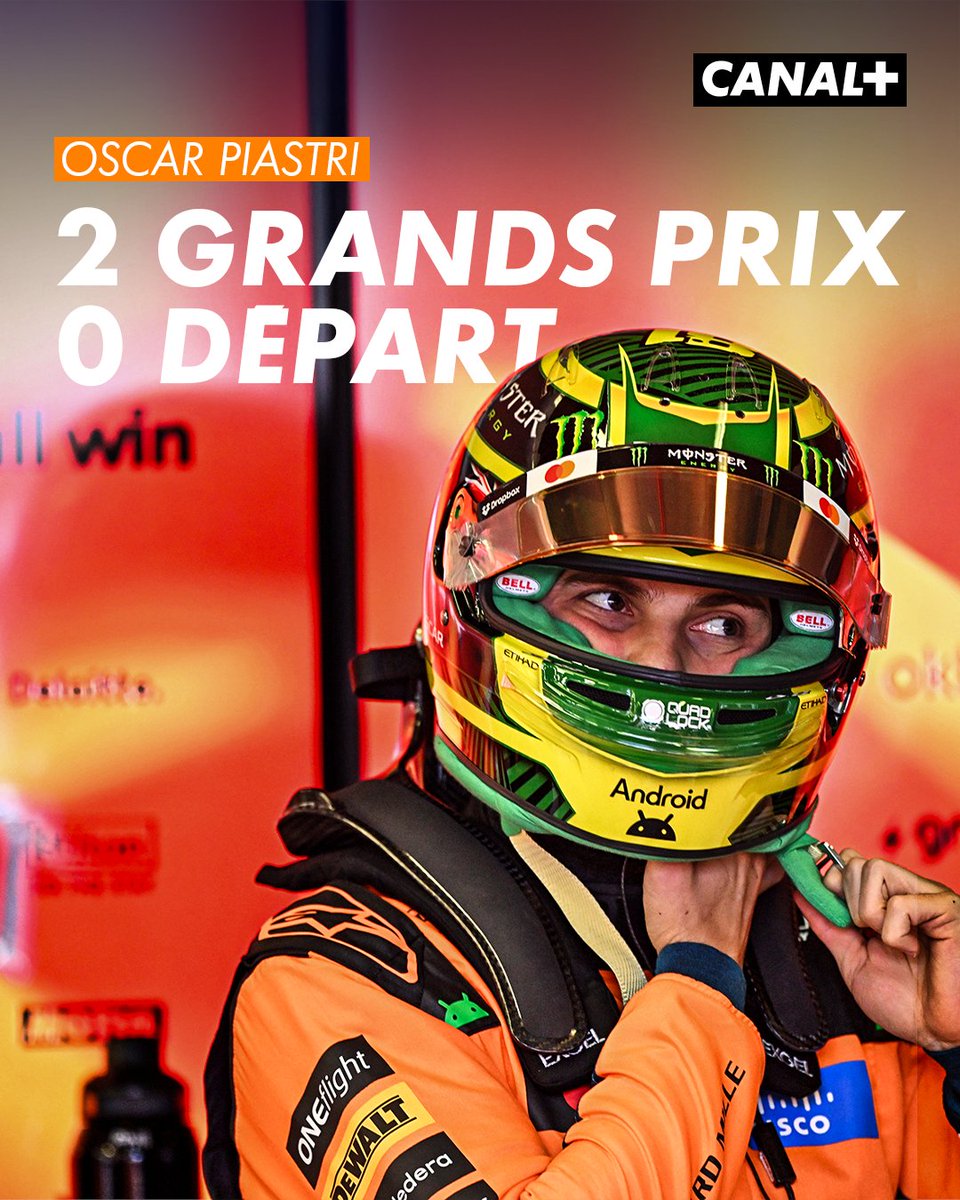 CanalplusF1's tweet photo. Un début de saison cauchemardesque pour Oscar Piastri 😔 #f1 https://t.co/qnFTfFwZM9