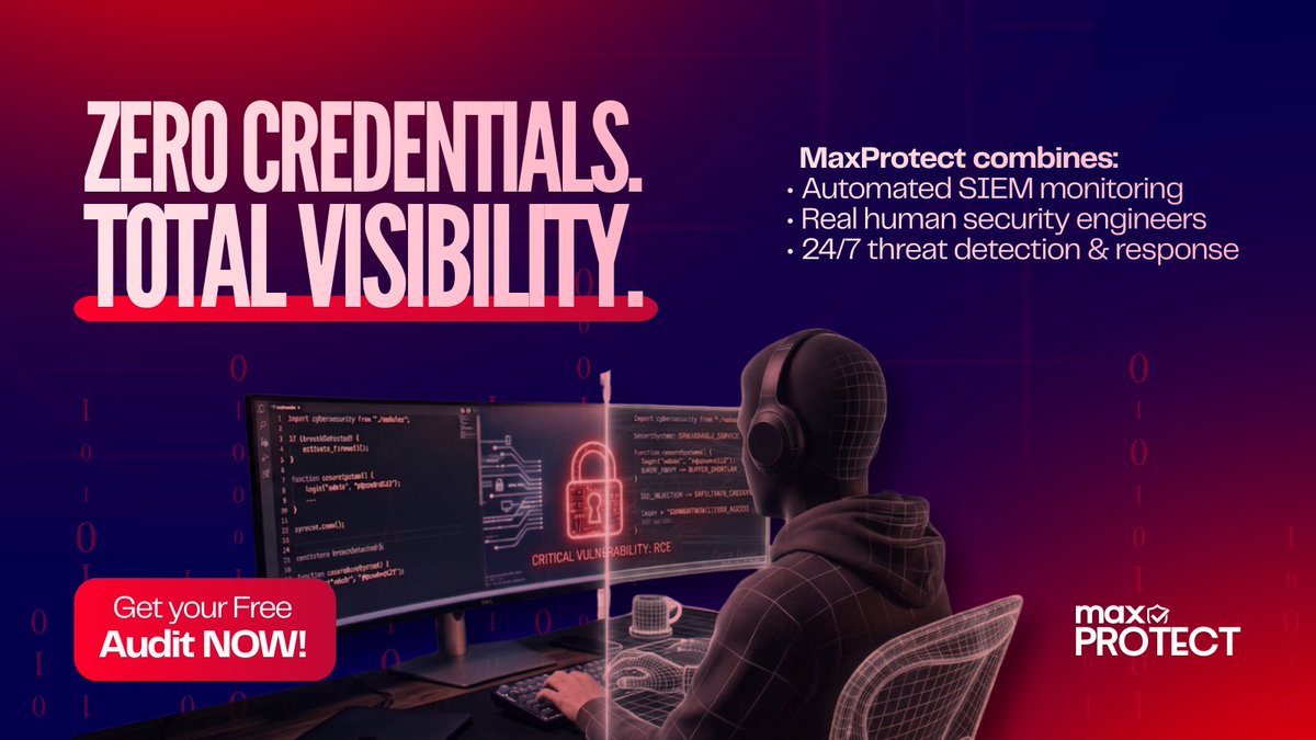 Maxprotectsoc's tweet photo. Most breaches hit unpatched servers first. Max Protect gives you a "hacker’s eye view" of your Linux defenses with Zero Credentials and Total Visibility.

Find the gaps before they do.
Get your Free Audit NOW! 
https://t.co/14lb7vq1ix

#cyberattack #linuxserver #crackarmor https://t.co/YBKDqoiFxf