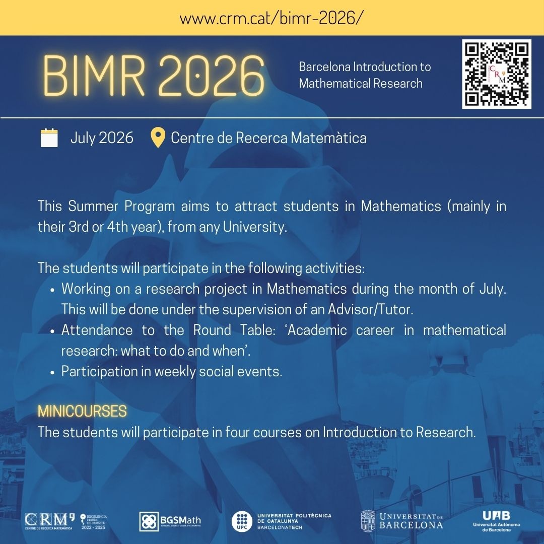 Centre de Recerca Matemàtica | CRM-CERCA tweet media