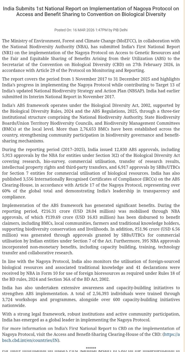 PIB | MoEFCC tweet media