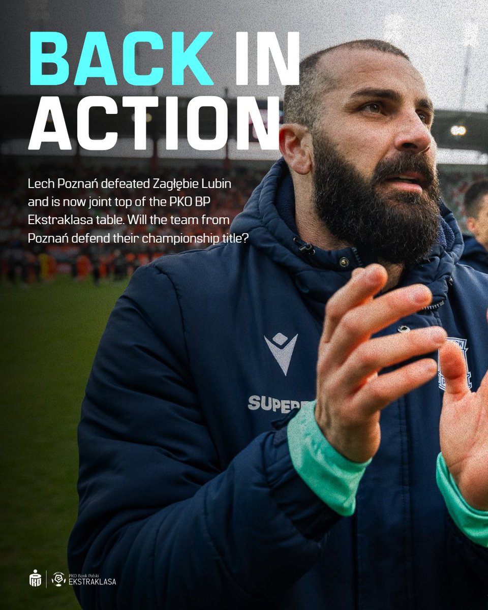 It’s getting more interesting week by week 😎

🎽 <a href="/LechPoznan/">Lech Poznań</a>