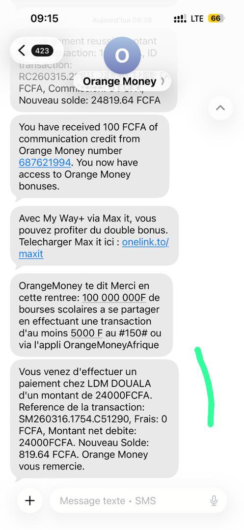 Quand quelqu’un t’envoie la capture d’écran d’un paiement, même si tu es occupé comment, VÉRIFIE TON SOLDE. 
Voilà un « client » qui vient d’envoyer une capture trafiqué d’un paiement de 24.000frs, on lui dit qu’on n’a pas reçu, il répond « ok » et sa PP disparaît.