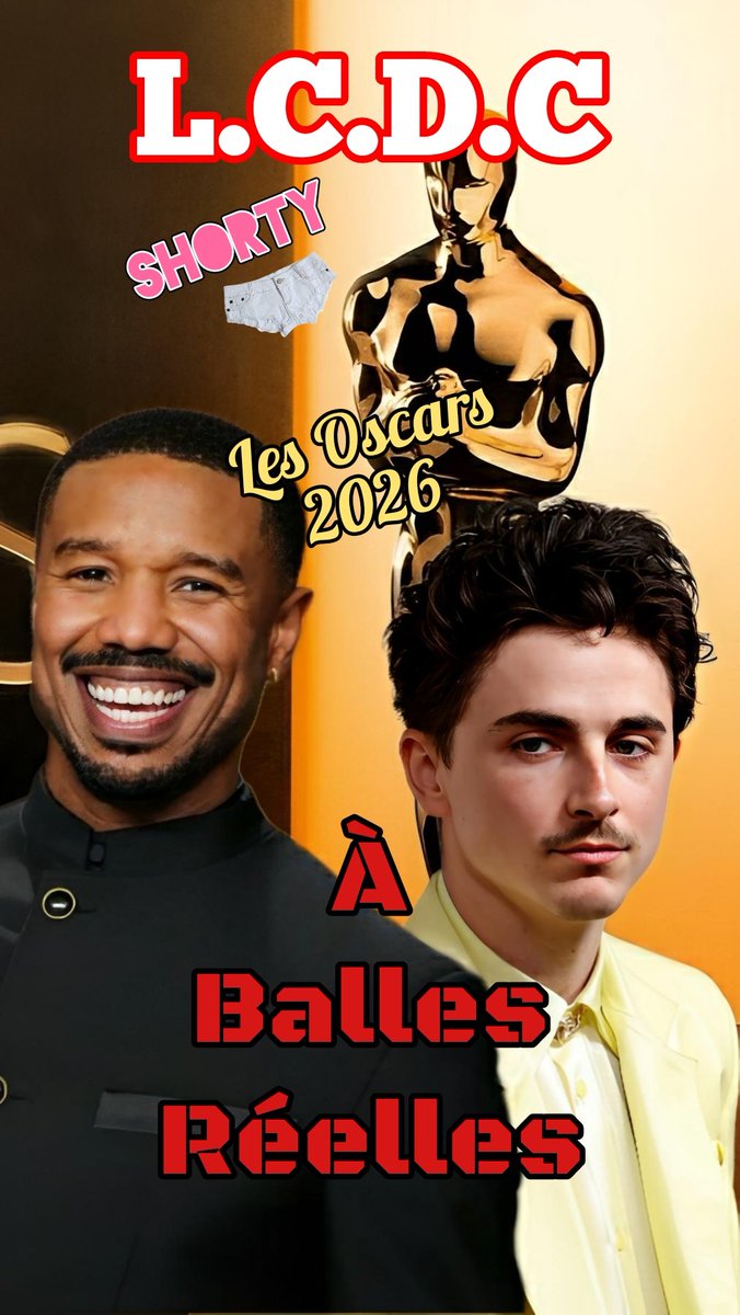 🚨🚨🚨 À balles réelles / Les Oscars 2026  !!!! <a href="/RealChalamet/">Timothée Chalamet</a> Le short est disponible sur @youtube !!! Merci à ceux qui regardent/likent/commentent et partagent 🙏🏽🙏🏽🙏🏽⬇️⬇️⬇️ 

youtube.com/shorts/RD_J4JH…