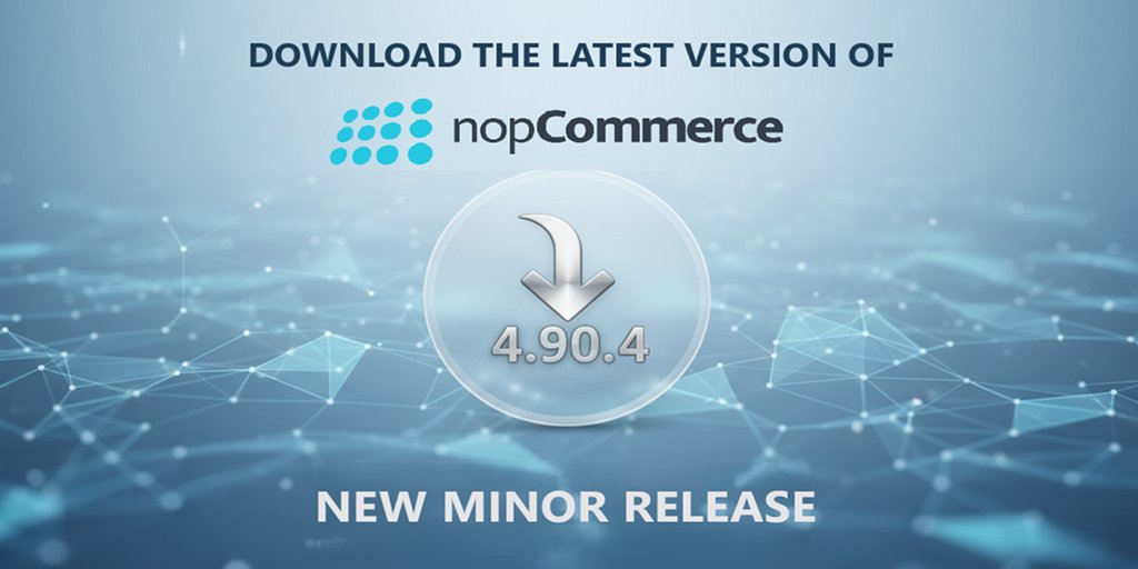 nopCommerce tweet media