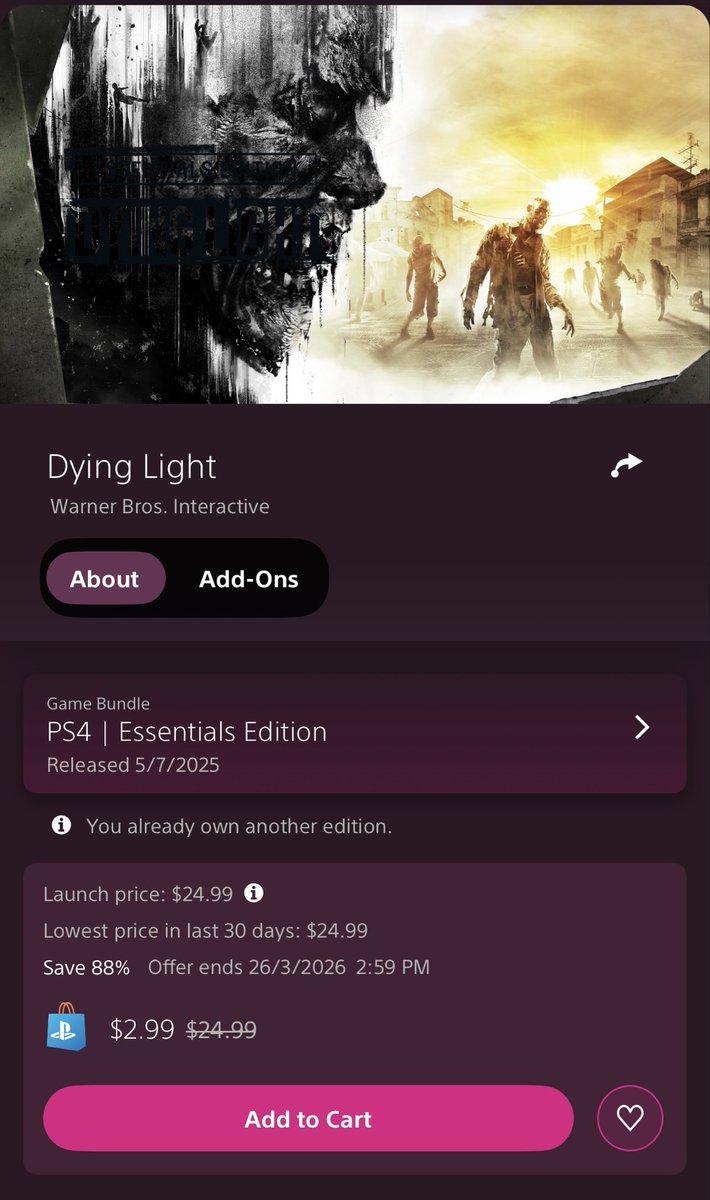PlayStation Store has some great deals:  
Dying Light for $3 with all DLCs  
Gollum for $5,everyone should play it