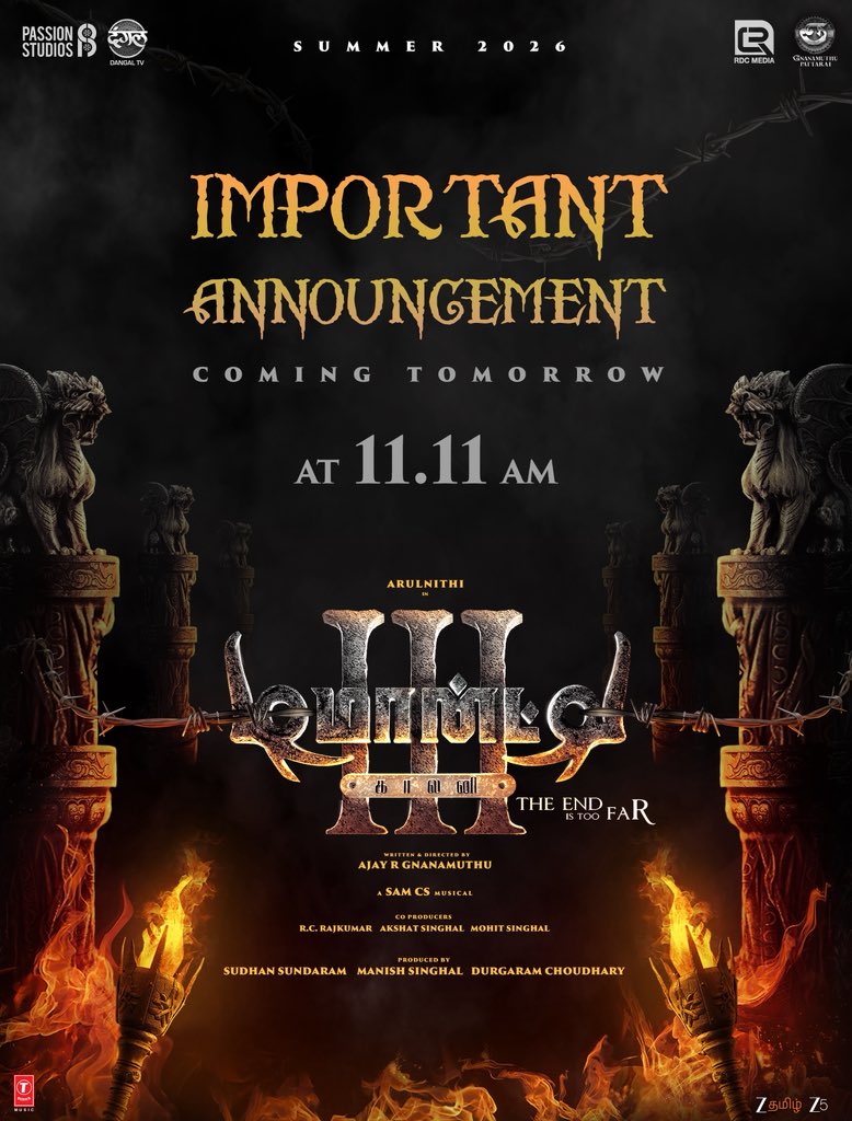 SuryaNa21778036's tweet image. Movie update
80 Day toTOXIC 04.6.2026
#Toxic
#ToxicTheMovie
#ToxicOnJUNE4thTREND
#Kara #VaayaEyKarasaami  Streaming  All Platforms Now important announcement film #DemonteColony3 #Arulnithi tomorrow 11:11 am  #karrupu #MaalntiBangaaram READY CLASH  MAY 15th 2026
#Suriya #samatha