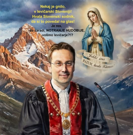 Je res, da zaradi NOTRANJE HUDOBIJE, volimo levičarje? Nekaj je zelo gnilo v levičarski Sloveniji ?!?
Izobražen sodnik na Harvardu in Oxfordu, pozitiven, pošten, ima polno Slovenske vesti in časti, iz srca, hvala Klemen Jaklič, za alarmantno opozorilo VOLIVCEM!
V intervjuju, na